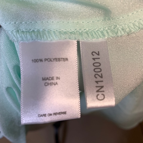 New York & Company Mint Green Tunic Top - Picture 6 of 8